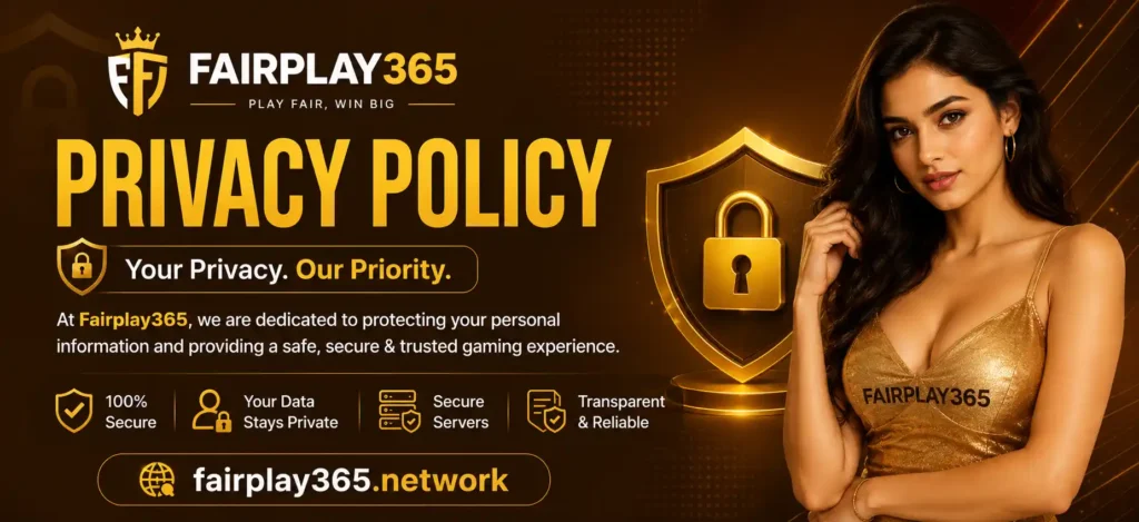 privacy policy banner for fairplay365.network